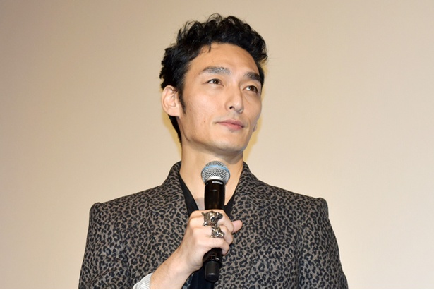 中洲大洋劇場にて行われた映画「台風家族」の舞台挨拶の様子