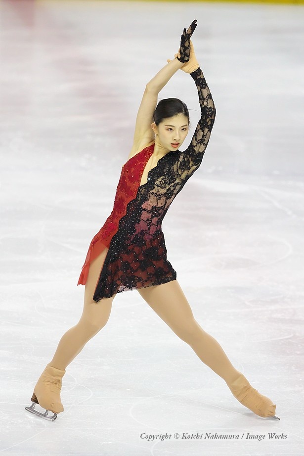 永井優香、東京夏季フィギュアでのフリープログラムの演技