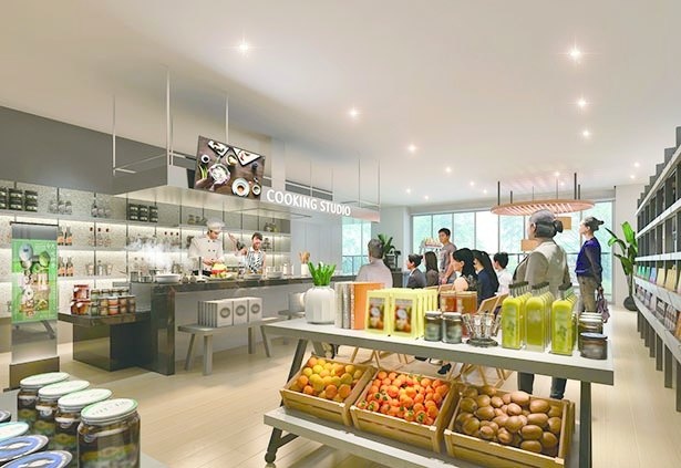 料理実演などのイベントも定期的に展開する