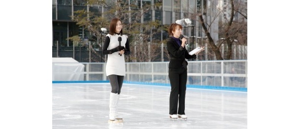 演技後のインタビューでは｢青空の下でのスケートは気持ちいい｣とコメント