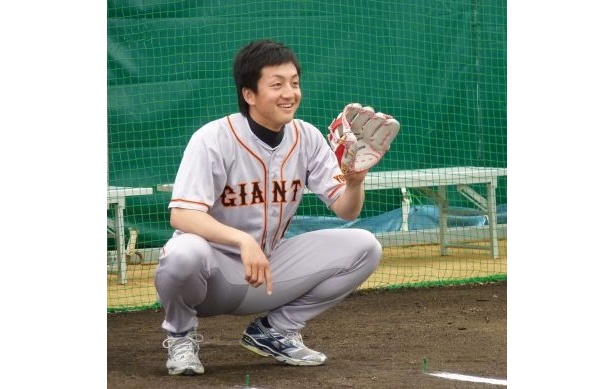 澤村投手は終始笑顔で子どもたちとのキャッチボールを楽しんでいた