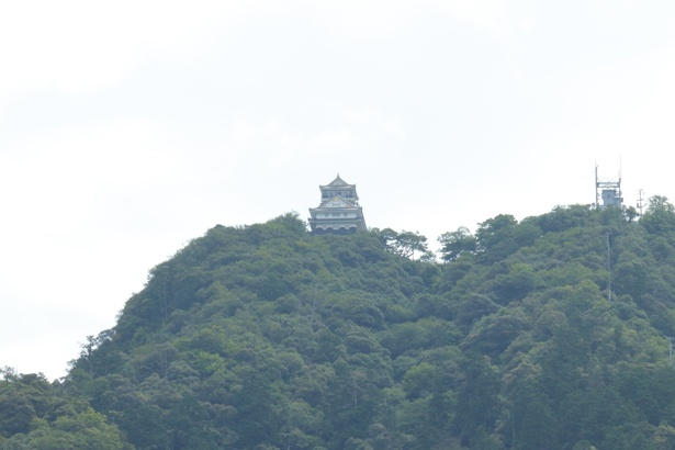 川原町中心部から南東に位置する川原町広場からは、岐阜城と金華山を望むことができる