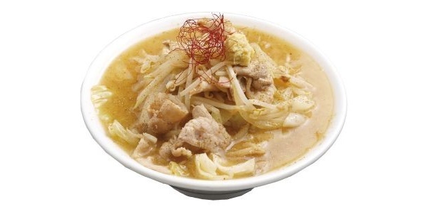 “六代目けいすけ”の「肉盛りラーメン」には、ショウガ焼き風の肉がドッサリ！　「魁 肉盛りつけ麺 六代目けいすけ」の「肉盛りラーメン(みそ)」(780円)