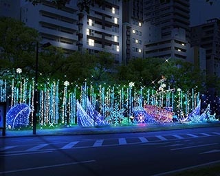約140万球の光が広島の夜を彩る「ひろしまドリミネーション2019」が開催