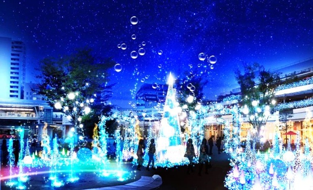 テラスモール湘南で開催されるクリスマスイルミネーションのイメージ