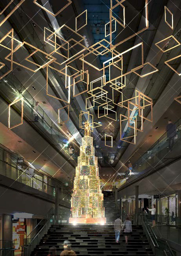 見え方が刻々と変化するクリスマスツリーが、表参道ヒルズ本館 吹抜け大階段に登場(写真はイメージ)