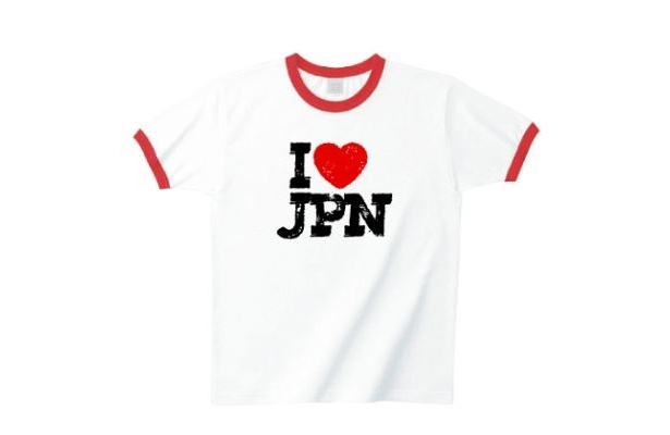「東日本大震災チャリティーTシャツ　I LOVE JAPAN」（ホワイト）(3400円～)