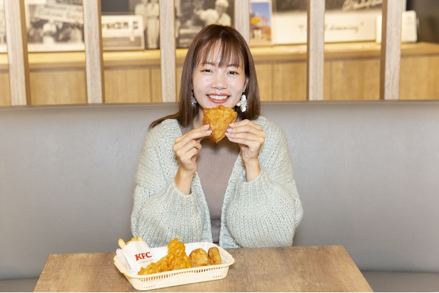 「オリジナルチキンをいただきます！」(古田さん)