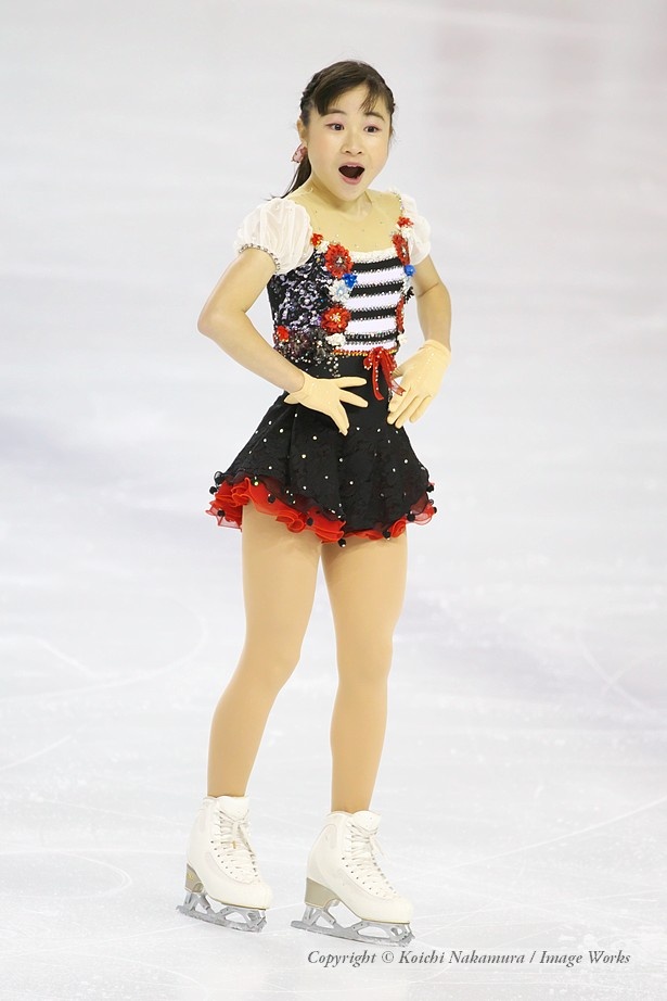 山根有加里、全日本ノービスでの演技