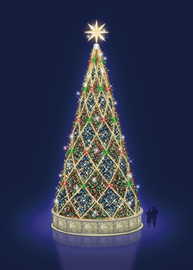 クリスマスマーケット in 光の街・博多 / 本年初登場の新ツリー
