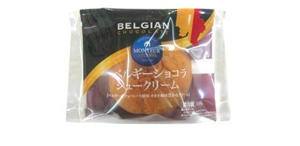 新発売の｢ベルギーショコラシュークリーム｣(126円)は、濃厚なチョコレートが主役