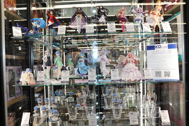 KADOKAWA発のフィギュアブランド「KDcolle(KADOKAWAコレクション)」のコーナー