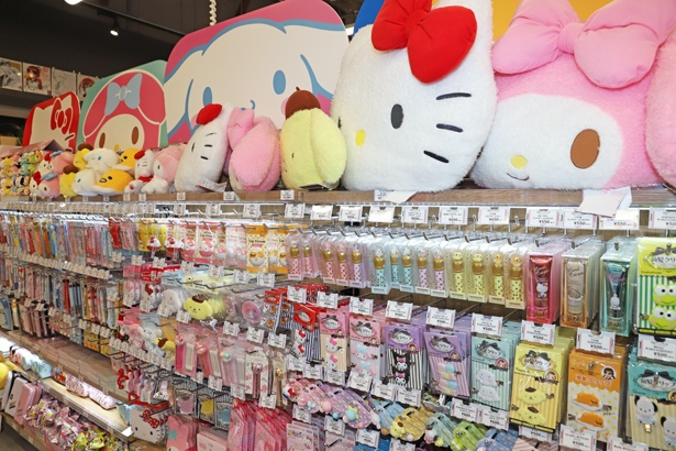 サンリオのグッズコーナー
