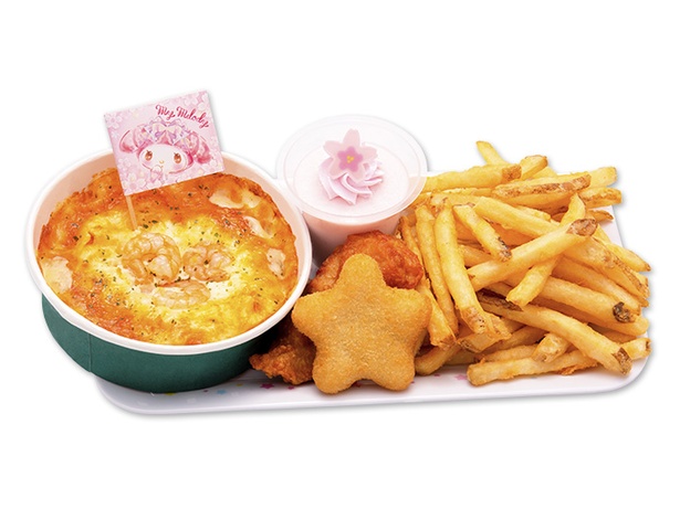 マイメロディのアニバーサリーコンビプレート(1700円)