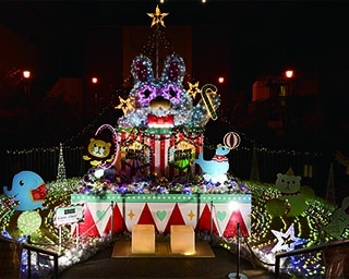 「ウィンターサーカス」がテーマのイルミネーションイベントが兵庫県尼崎市で開催中