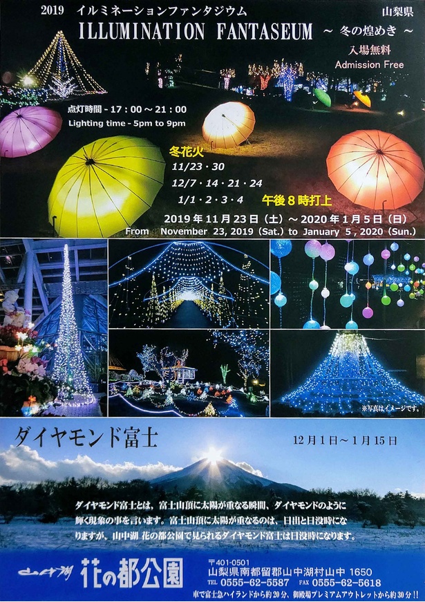 2019 イルミネーションファンタジウム～冬の煌めき～　ポスター