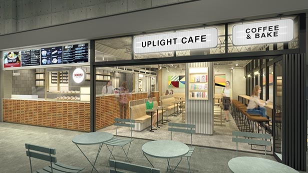 情報発信や観光案内の機能をあわせもつ地下2階の「UPLIGHT CAFE」