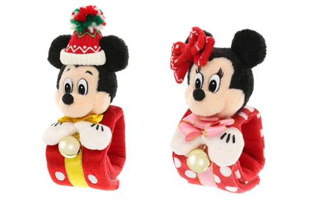 【写真を見る】レトロな雰囲気がかわいい！ミッキーマウスとミニーマウスの「ぬいぐるみバンド」(各1700円)