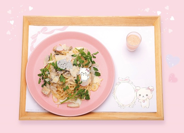 メインディッシュ「魔法でおいしく！鶏ときのこのクリームパスタ」