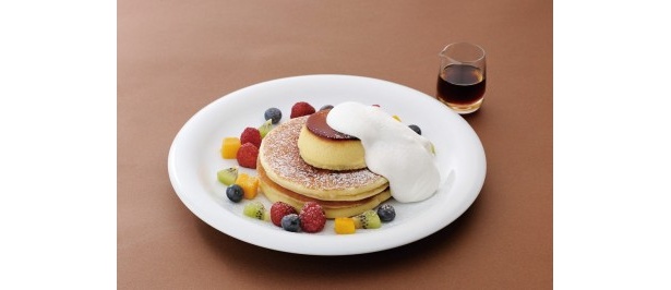 ミックスフルーツとプリン（ドリンク付き1050円）