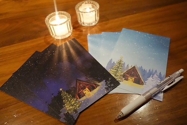 教会の隣に立つ「牧師の執務室」では、期間中毎日、想いを送る「クリスマスレター」を実施。オリジナルポストカードが無料で配布されている。期間中毎日、18:30～21:00