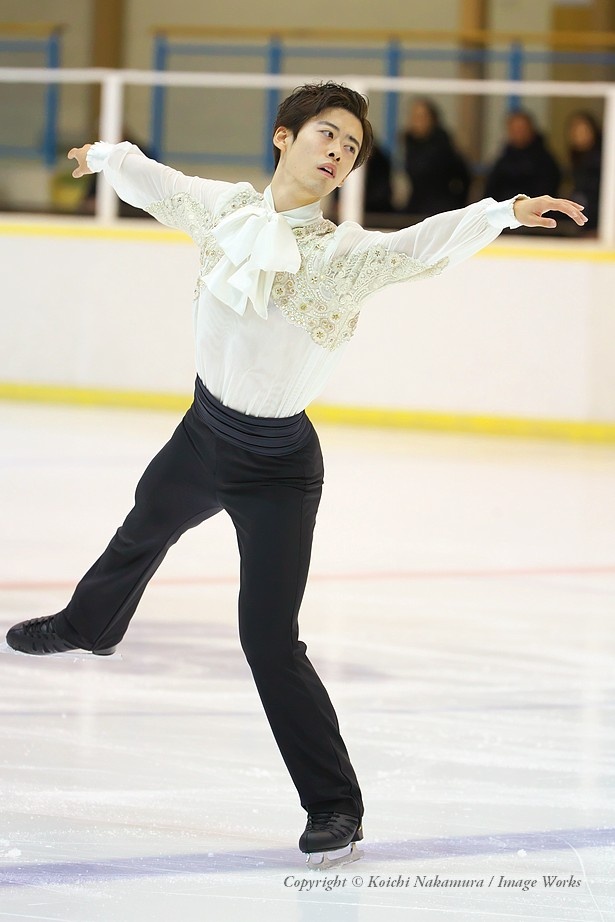鈴木潤、東日本選手権でのショートプログラムの演技