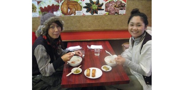 馬さんのお店にて参加者の吉川さんとお友達