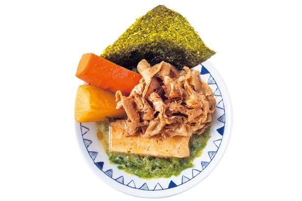 香りと独特の粘りでコクのある味わいが楽しめる、あおさ海苔のごちとん豚汁(790円・税込)/野菜を食べるごちそうとん汁 ごちとん ホワイティうめだ店