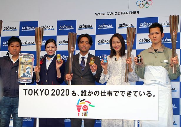 【写真】「2020年春 ジョージア ブランド戦略発表会」が開催。東京2020オリンピック聖火リレーランナーに選出された山田孝之、広瀬アリスが登壇