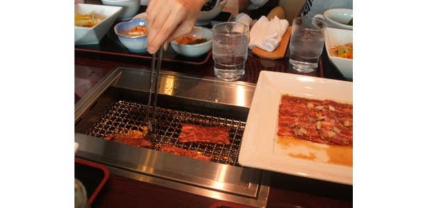 「叙々苑」のサービスランチの肉