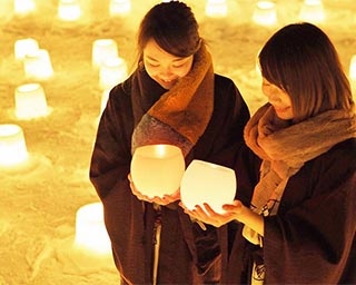 冬を彩る幻想的な光のイベント「雪灯路2020」が北海道札幌市で開催