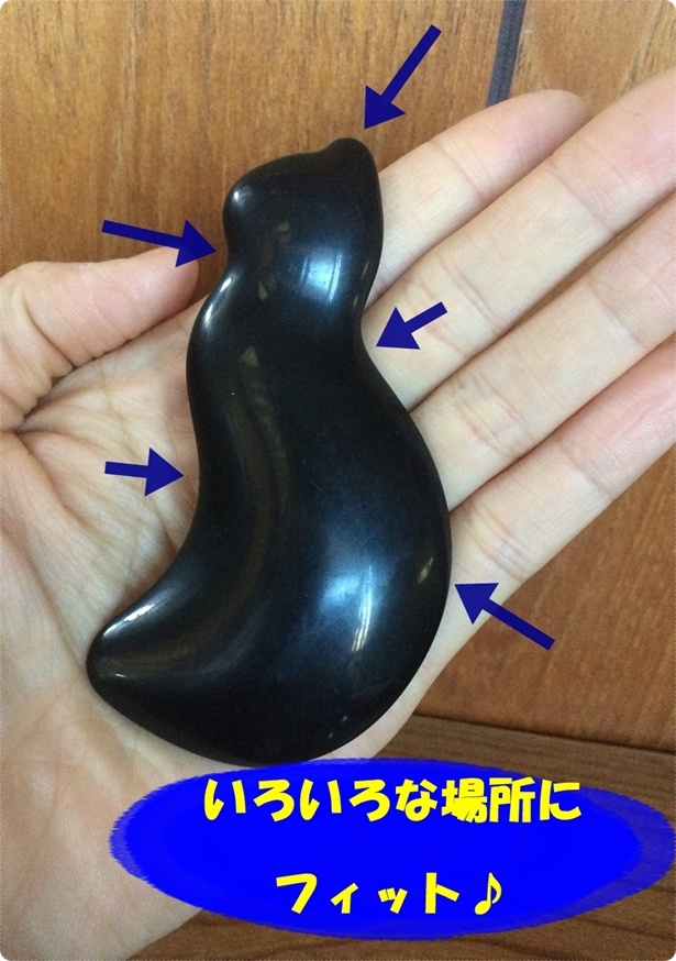 「ネコかっさ」の複雑な形でいろいろな場所にフィットする!