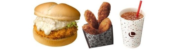 『ヱヴァランチクロス』が付いた数量限定の『ヱヴァ+エビバーガーセット』