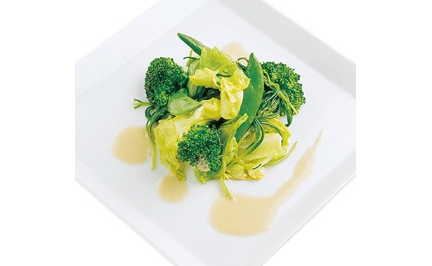 「季節の温野菜バーニャカウダソース」(60キロカロリー・糖質6グラム)