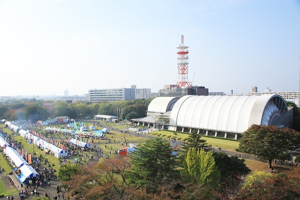 所沢航空記念公園は、敷地内に「航空発祥記念館」「図書館」「彩翔亭(日本庭園・茶室)」などの施設を擁する
