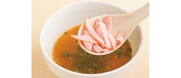 ハムはスープが染み込んでウマイ