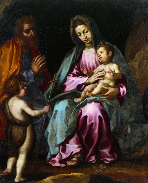 フランチェスコ・クルラーディ《聖家族》16世紀末～17世紀前半、ひろしま美術館