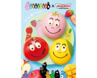 バーバパパとクリスピーがコラボ！パパと息子たちが果物のようなドーナツに変身