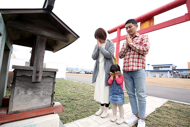 みんなで「どうか勝てますように」としっかり祈願