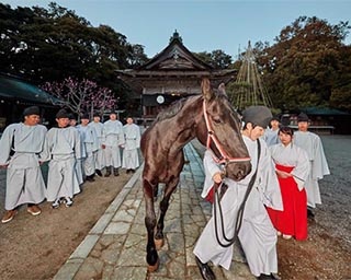 由緒ある特殊神事「平国祭(おいで祭り)」が石川県の気多大社で開催
