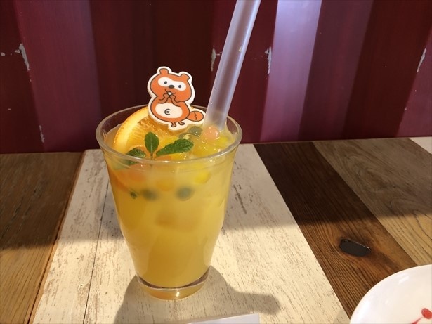 ポンタの“うふふ”なオレンジジュース