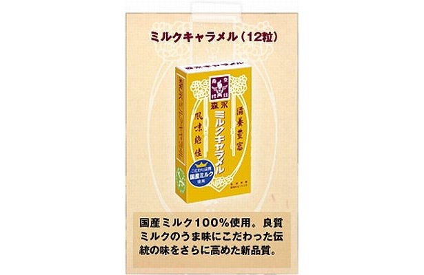 こちらは定番商品の「森永ミルクキャラメル」