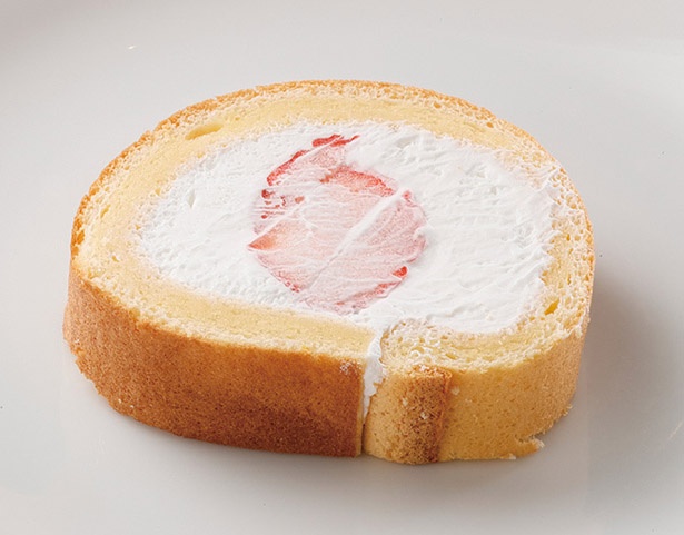 「イチゴのロールケーキ」は、いちご自体のおいしさがよくわかる1品
