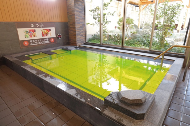 「あつゆ・電気ゆ」は、微量の電気が流れて心地よい