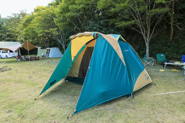 貸出テント（3000円） でキャンプデビューも！
