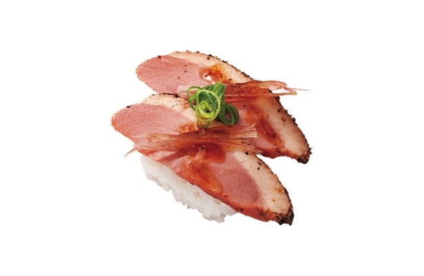 合鴨パストラミ香味にぎり\105