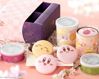 「星のカービィ」がキュートな最中に変身！京都の老舗和菓子店との春限定コラボ商品