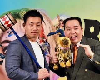 “カク”醒したミルクボーイ、新ネタ披露！  映画 『ハーレイ・クインの華麗なる覚醒　BIRDS OF PREY』大阪PR