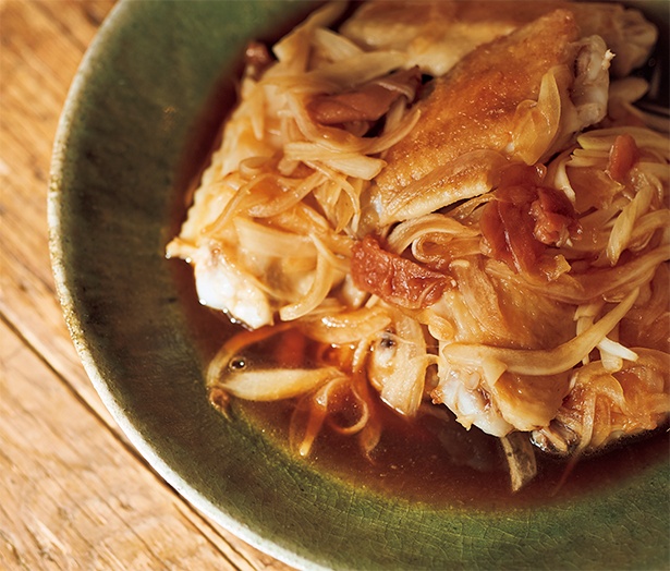 手羽中の揚げ焼き梅玉ねぎだれ 〜梅のやさしい酸味ですいすい食べられる〜