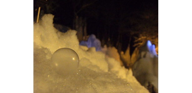 凍ったシャボン玉が見られる!　 氷点下の雪イベント